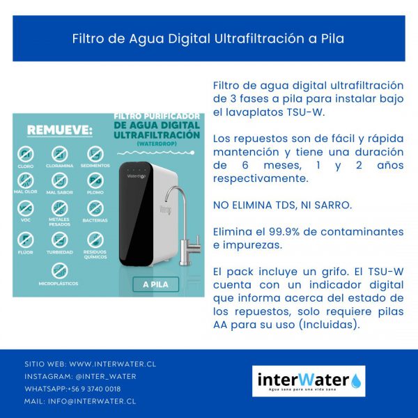 Filtro De Agua Digital Ultrafiltración A Pila - Image 2