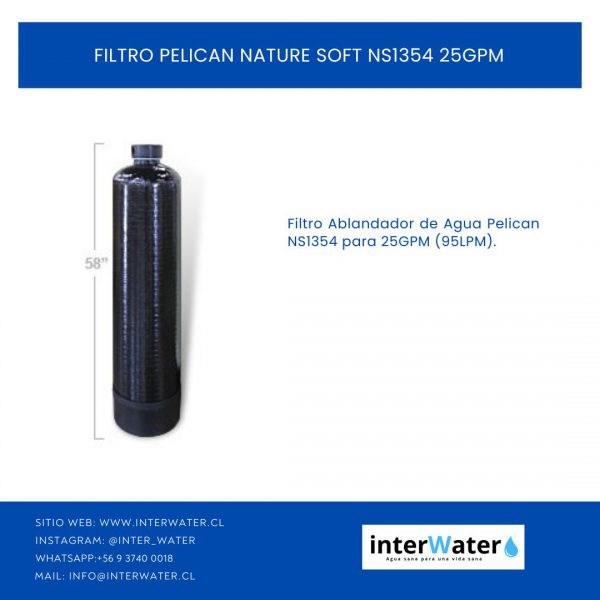 Filtro pelican nature soft NS 1354 25GPM - Image 2